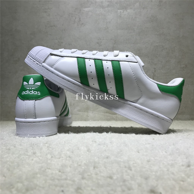 Adidas Superstar White Green BY3722